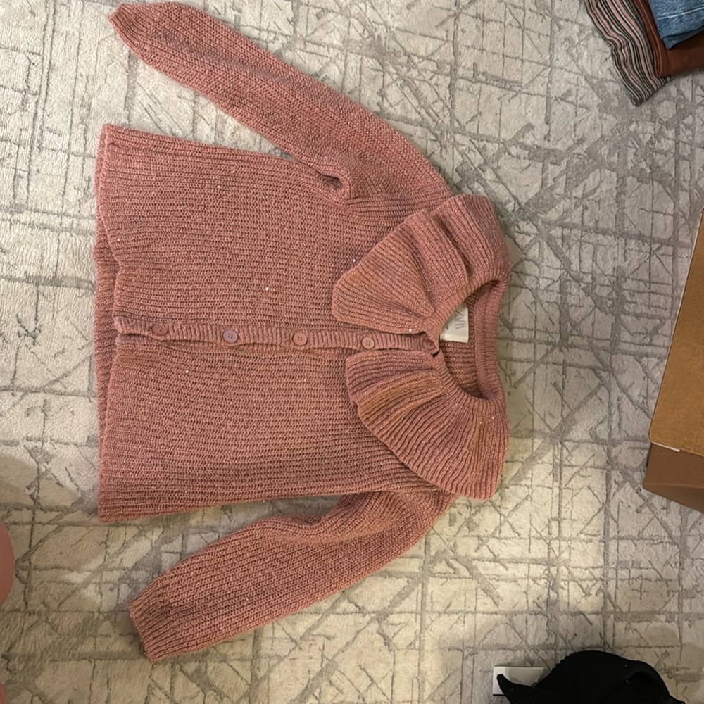Zara pink sparkly sweater
